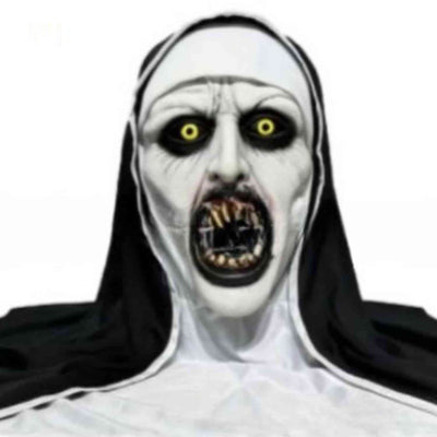 Phantora™ Nun Maske | Realistisch, gruselig und perfekt für Halloween