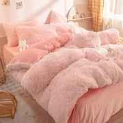 Teddy Fluffy Fleece-Bettwäsche-Set | 3- oder 4-teilig