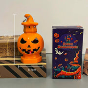 PumpkinGlow™ Doppelseitige tragbare Halloween-Kürbislaterne | Warmes Licht oder 7-Farben-LED