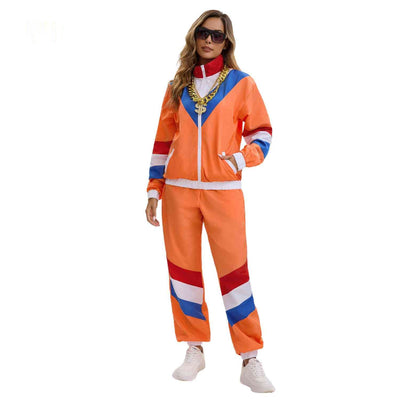 RetroVibe™ Set | 80er-WM-Trainingsanzug, atmungsaktiv und Unisex-Komfort