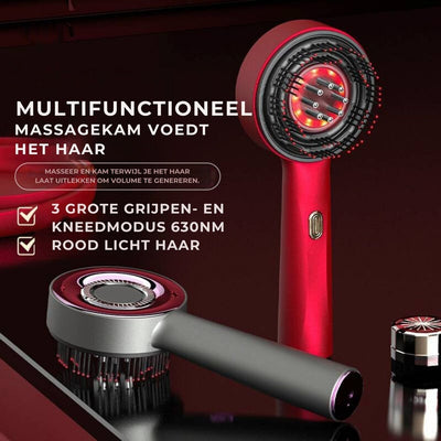 RevitaGlow™ Kamm | Laser-Haarwachstum, Massage & Öl-Anwender
