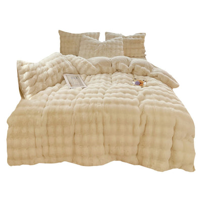SnuggleBunny™ Plüsch Set | 4-teiliges Bettwäsche Set Super Weich und Komfortabel