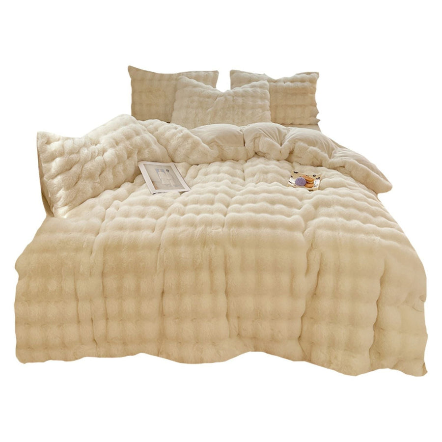 SnuggleBunny™ Plüsch Set | 4-teiliges Bettwäsche Set Super Weich und Komfortabel