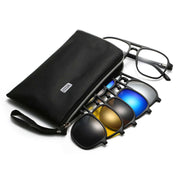 Solvizo™ Sonnenbrille SET | Polarisiert, Modisch & Magnetisches Design