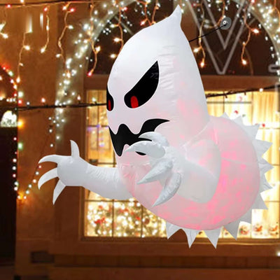 SpookyGlow™ Aufblasbarer Geist | Horror Party Dekoration für drinnen & draußen, einfach aufzubauen