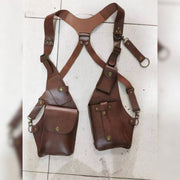 Steampunk™ Schulterholster | Verstellbares Kunstleder-Harness