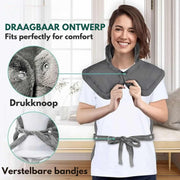 Thermo Relax™ Elektrisches Wärmecape | Nacken & Schultern, Schnelle Wärme