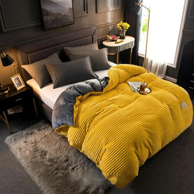 Samt-Fleece-Bettbezug | Extra warm an kalten Tagen