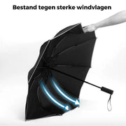 OnePlu™ | Automatischer windbeständiger Regenschirm mit reflektierendem Rand