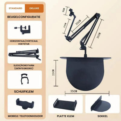 FlexArm™ | Der Ideale Halter Für Eine Bequeme Haltung und Weniger Unbehagen