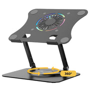 Verbessere deinen Arbeitsplatz mit dem 360° drehbaren Laptop- und Tablet-Ständer