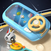 SpaceRacer™ Lenkrad-Spiel für Kinder | Wähle zwischen Raumschiff- oder Rennwagen-Simulation