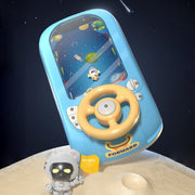 SpaceRacer™ Lenkrad-Spiel für Kinder | Wähle zwischen Raumschiff- oder Rennwagen-Simulation