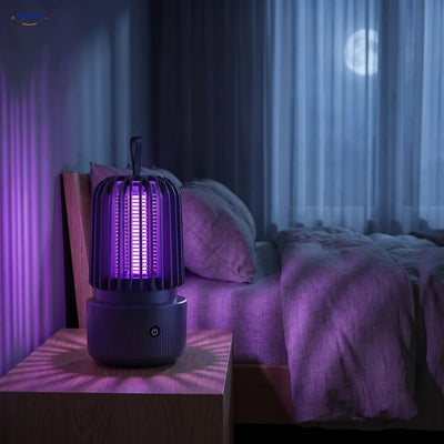 BuzzAway™ Elektrische Mückenlampe: Stilvoll, Sicher und Effektiv