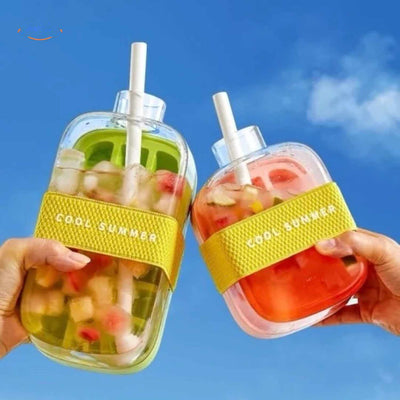 IceNova™ Flasche | 2-in-1 Eiswürfelbereiter & Wasserflasche, Tragbar & Praktisch