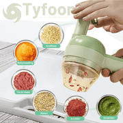 Tyfoon™ 4-in-1 Küchengerät: Schneiden, Hacken, Pürieren und Reinigen in Sekunden