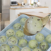 FrostSphere™ Runde Eisformen-Set mit 33 Rastern | Platzsparende dünne Eisformen