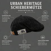 Urban Heritage Flat Cap™ | Zeitlose Schiebermütze