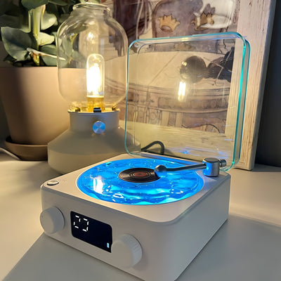 Vinyl Sternenhimmel Plattenspieler Lautsprecher - Eine Symphonie aus Licht und Klang