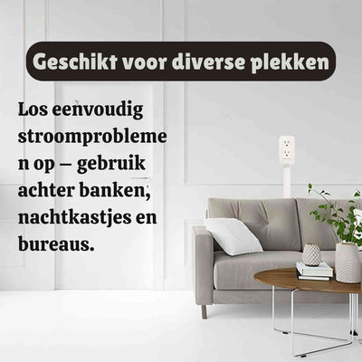 Voltiflex™ Steckdose | Kompakt, Schnell-Laden & Perfekt Für Sofa/Bett