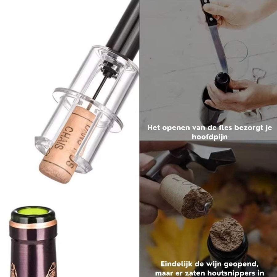 WineEase™ Öffner | Einfach Weinflasche mit Luftdruck Öffnen