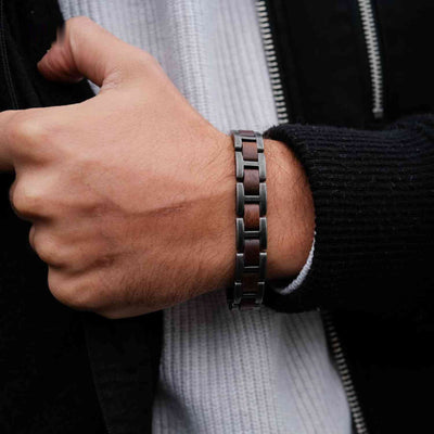 Woodforge™ Armband | Holz & Metall, Robustes Design und Bequemer Tragekomfort