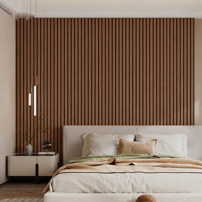 Woodline™ Wandpaneele | 3D-Effekt, Holzstruktur, selbstklebend