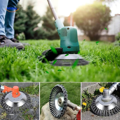 Weedmaster™ | Kabellose Unkrautbürste mit Drahträdern für Rasen- und Gartenpflege