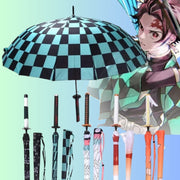 ZenBrella™ | UV-blockierender Anime-Regenschirm, leichter Demon Slayer-Schirm, Zenitsu & Tanjiro